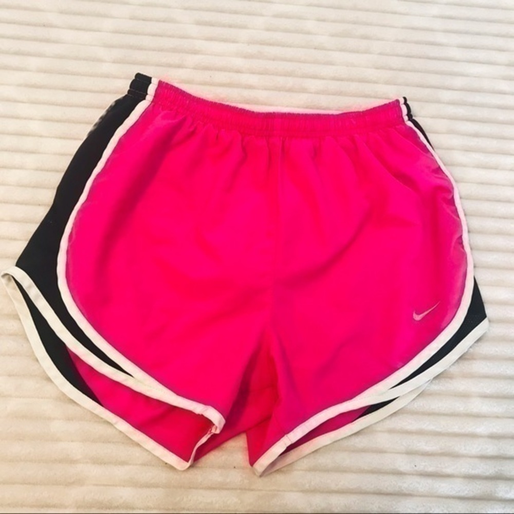 Nike Dri-Fit Pink Black Running Shorts Performance Training Short Size Small